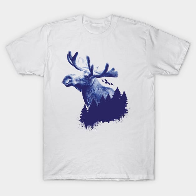 Moose Elk Nature T-Shirt by 66LatitudeNorth